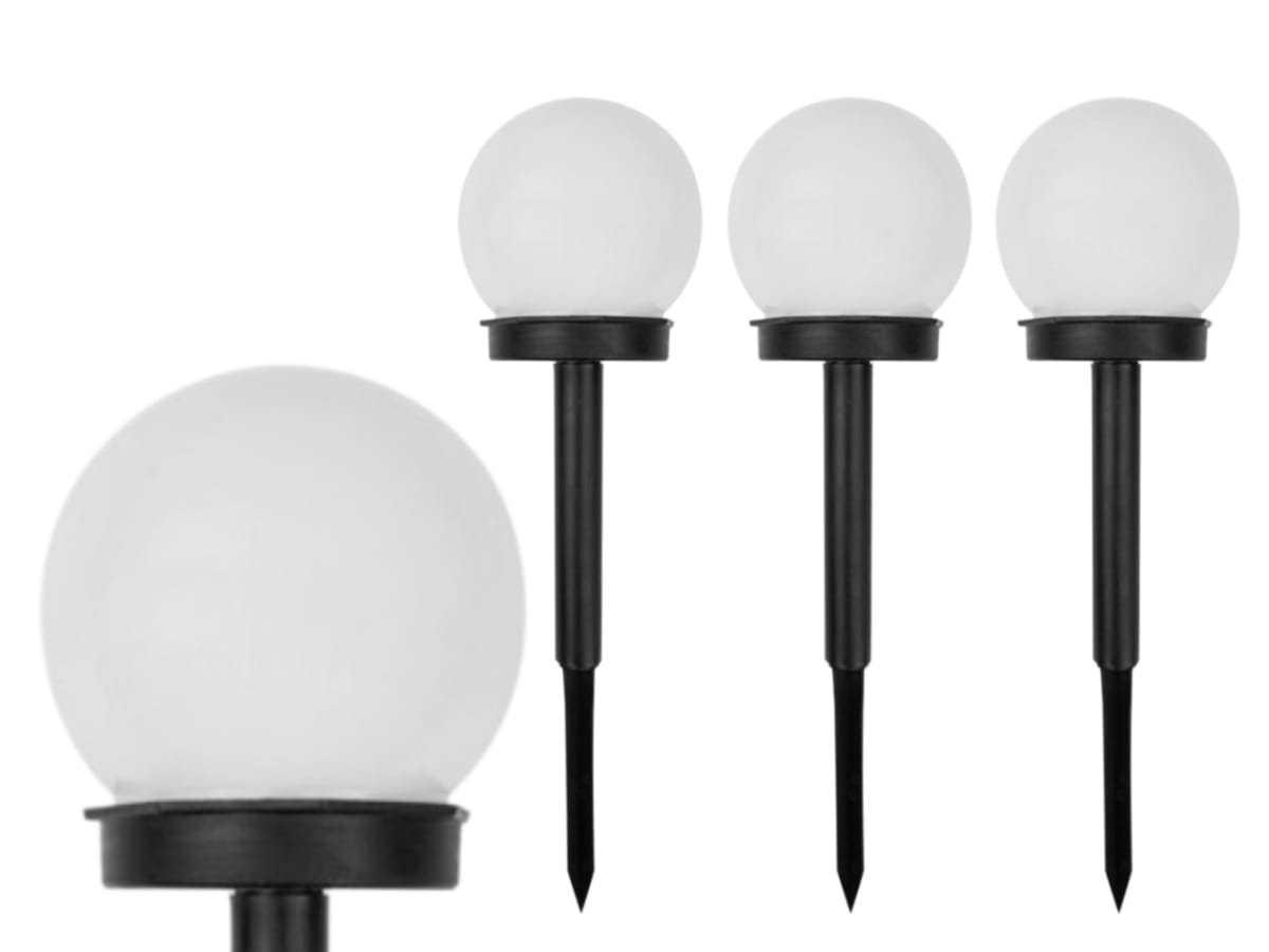 Lampa solarna wbijana LED SSO-5 okrągły klosz